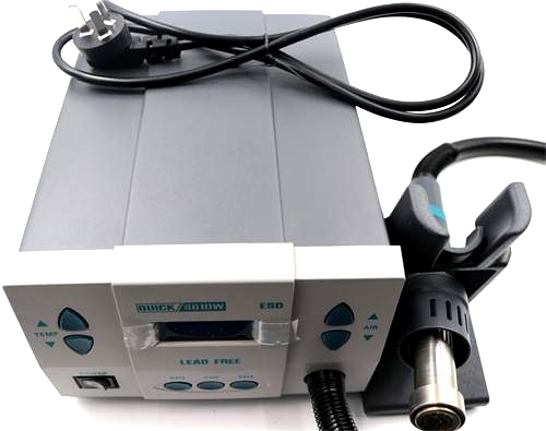 Stazione Saldatura Aria Calda 858D 700W - Stazione Dissaldante Digitale Con 3 Ugelli Saldatore 700w - Foto 4